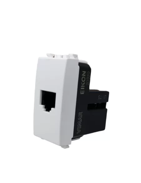 Vimar Eikon 20320.B Toma Rj11 Entrada Plug 6/4 Blanco